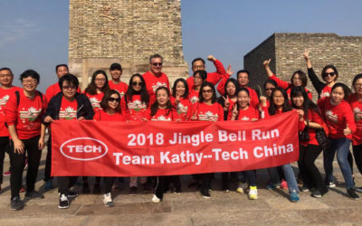 为爱奔跑：泰克中国参与美国Jingle Bell Run“凯西团队”慢跑公益活动